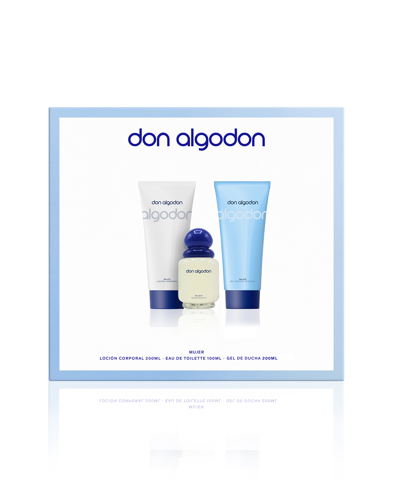 Set Tripack Mujer EDT 100 ml + Loción + Gel Ducha  Don Algodón