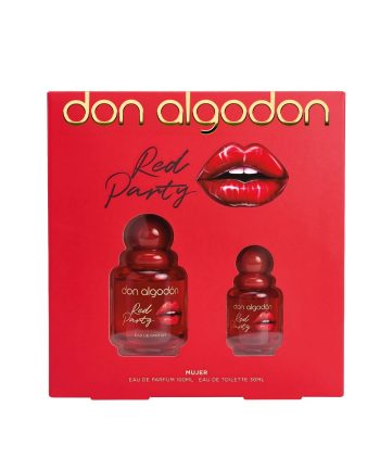 don algodon set eau de parfum red party mujer